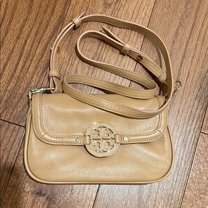 Tory Burch Tan Leather Crossbody Bag